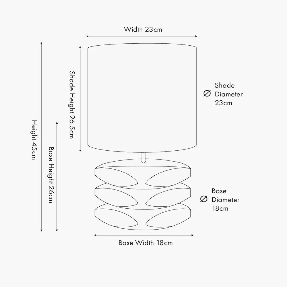 Amir 3 Pebble Table Lamp - Natural Mango Wood  Nicholas John Interiors