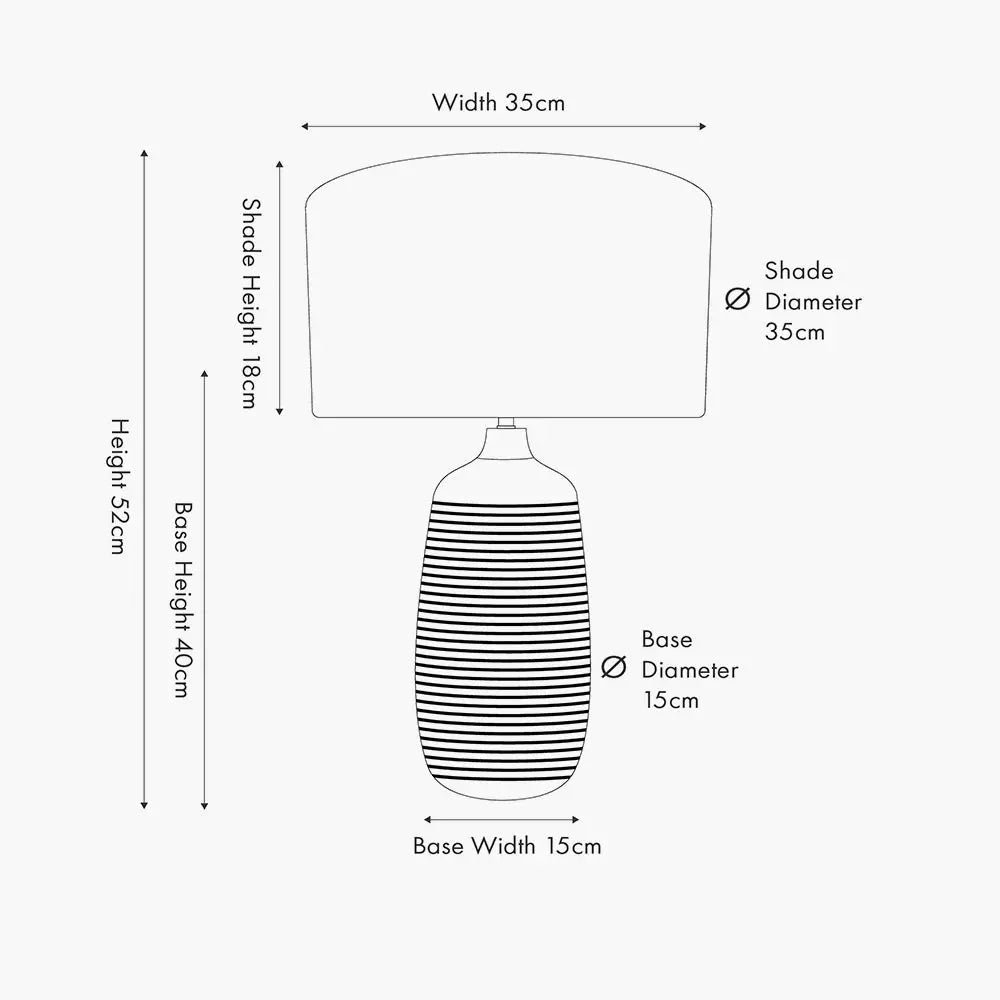 Caspian Grooved Table Lamp - Natural Mango Wood  Nicholas John Interiors