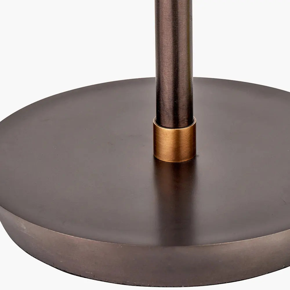 Emiliano Adjustable Floor Lamp - Antique Bronze & Brass  Nicholas John Interiors