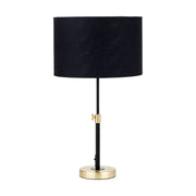 Bryce Metal Rise and Fall Table Lamp - Black & Gold  Nicholas John Interiors