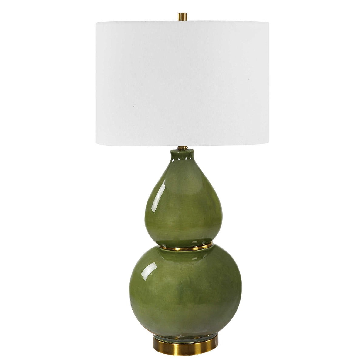 Uttermost Gourd Table Lamp in Green