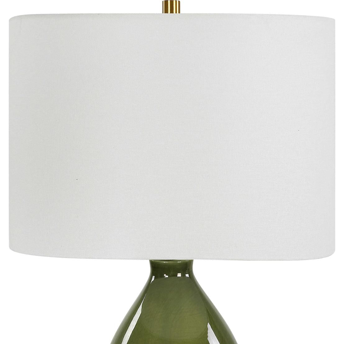Uttermost Gourd Table Lamp in Green