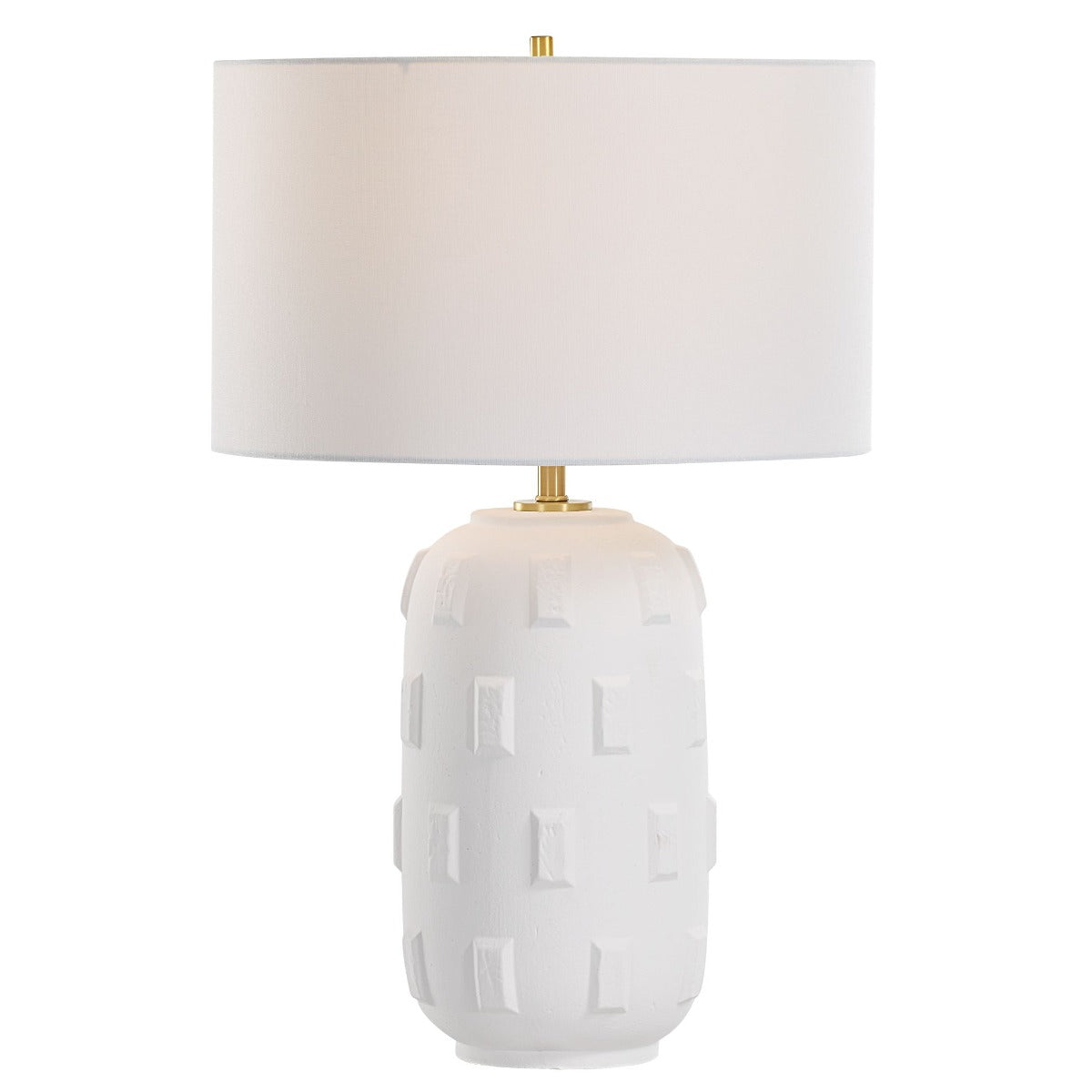 Uttermost Emerie Textured White Table Lamp