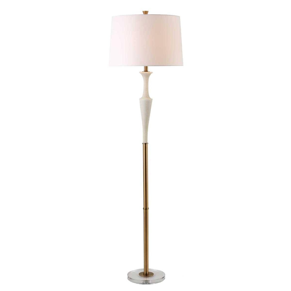Colette White Stone Floor Lamp