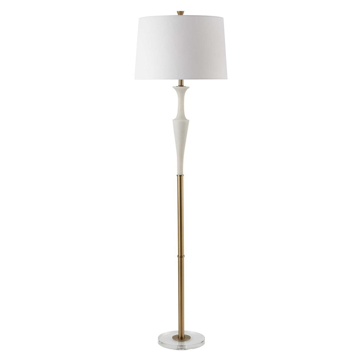 Uttermost Colette White Stone Floor Lamp