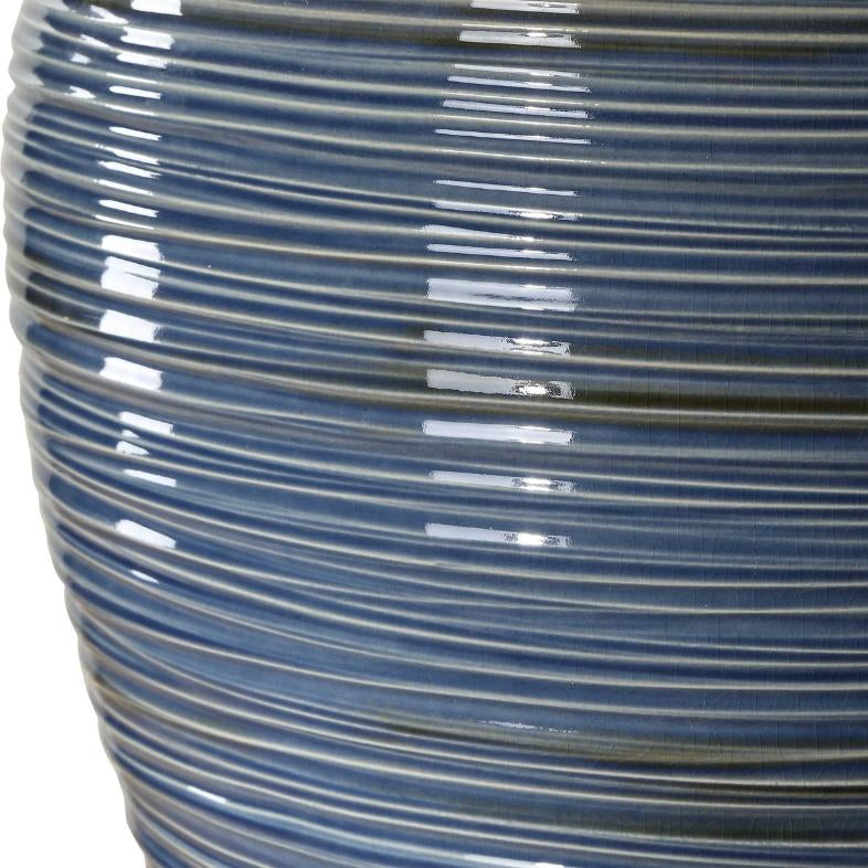 Uttermost Moher Glossy Blue Table Lamp