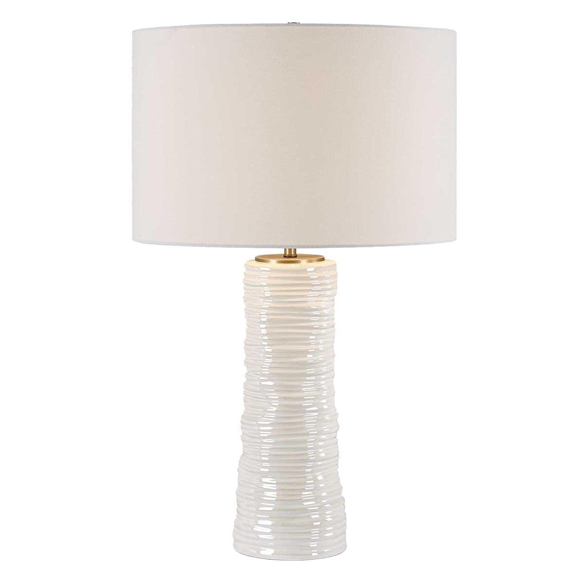 Pavlova Glossy White Table Lamp
