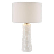 Pavlova Glossy White Table Lamp