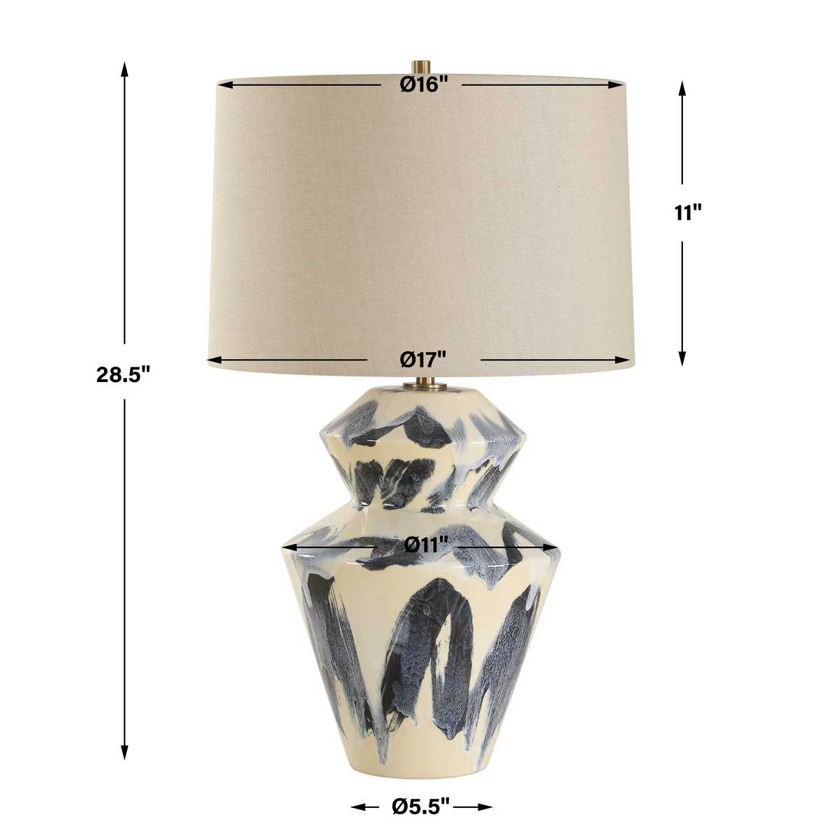 Uttermost Oranda Table Lamp - CLEARANCE - BRAND NEW BOXED   Nicholas John Interiors