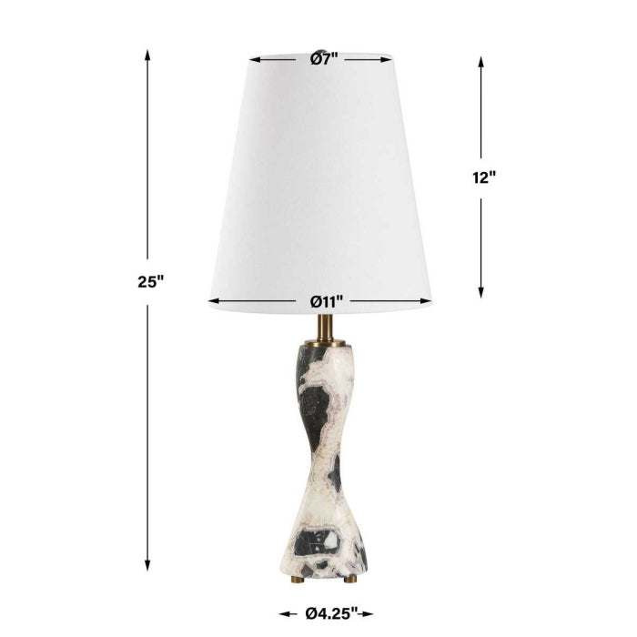Uttermost Marcela Panda Marble Buffet Lamp