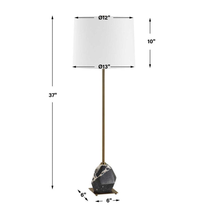 Uttermost Rowland Panda Marble Buffet Lamp
