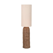 Andros Woven Seagrass Floor Lamp - Brown  Nicholas John Interiors