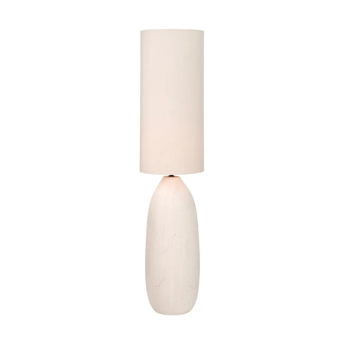 Erika Vintage Textured Ceramic Floor Lamp - White  Nicholas John Interiors