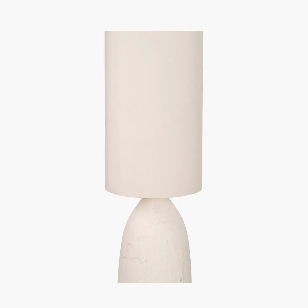 Erika Vintage Textured Ceramic Floor Lamp - White  Nicholas John Interiors