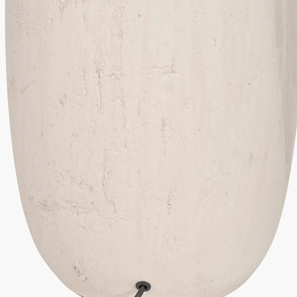 Erika Vintage Textured Ceramic Floor Lamp - White  Nicholas John Interiors