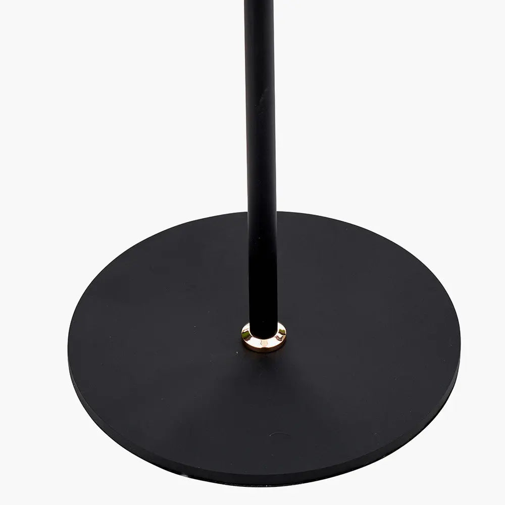 Xena Metal LED Floor Lamp - Black & Rose Gold  Nicholas John Interiors