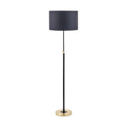 Bryce Metal Rise and Fall Floor Lamp - Black & Gold  Nicholas John Interiors