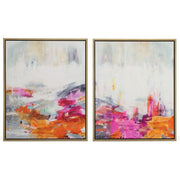 Uttermost Color Theory Framed Abstract Art Set of 2