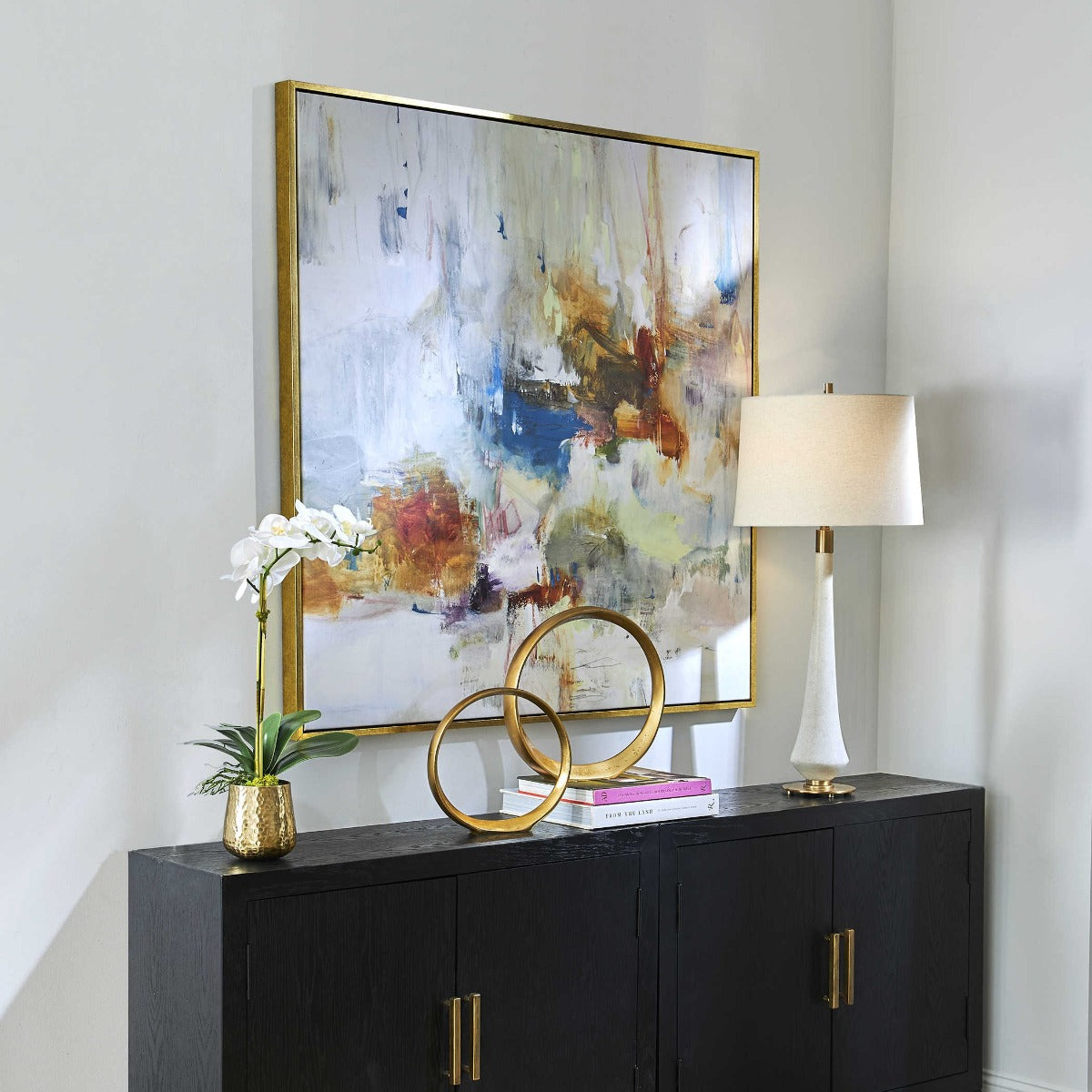 Uttermost In The Beginning Framed Canvas