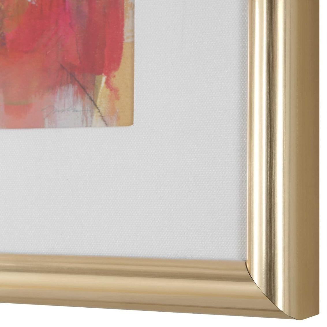 Uttermost Fresh Start Red Abstract Prints - Set of 6