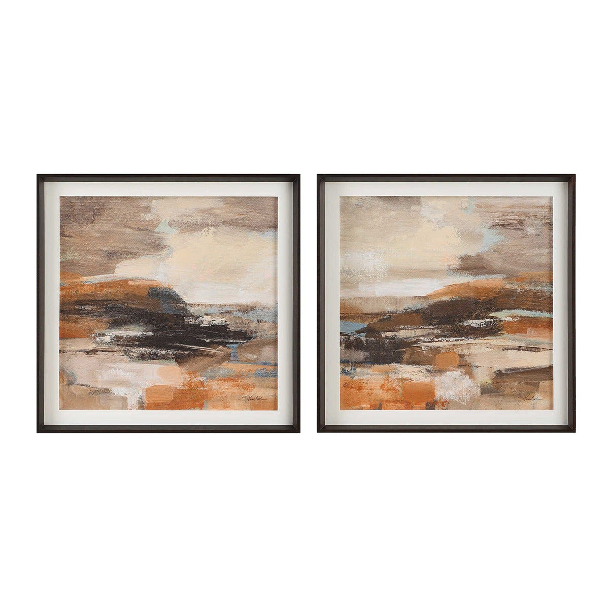 Cinnamon Shore Framed Prints Set of 2