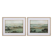Warm Valley Framed Prints Set of 2