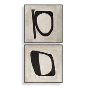 Characters Abstract Art Set of 2