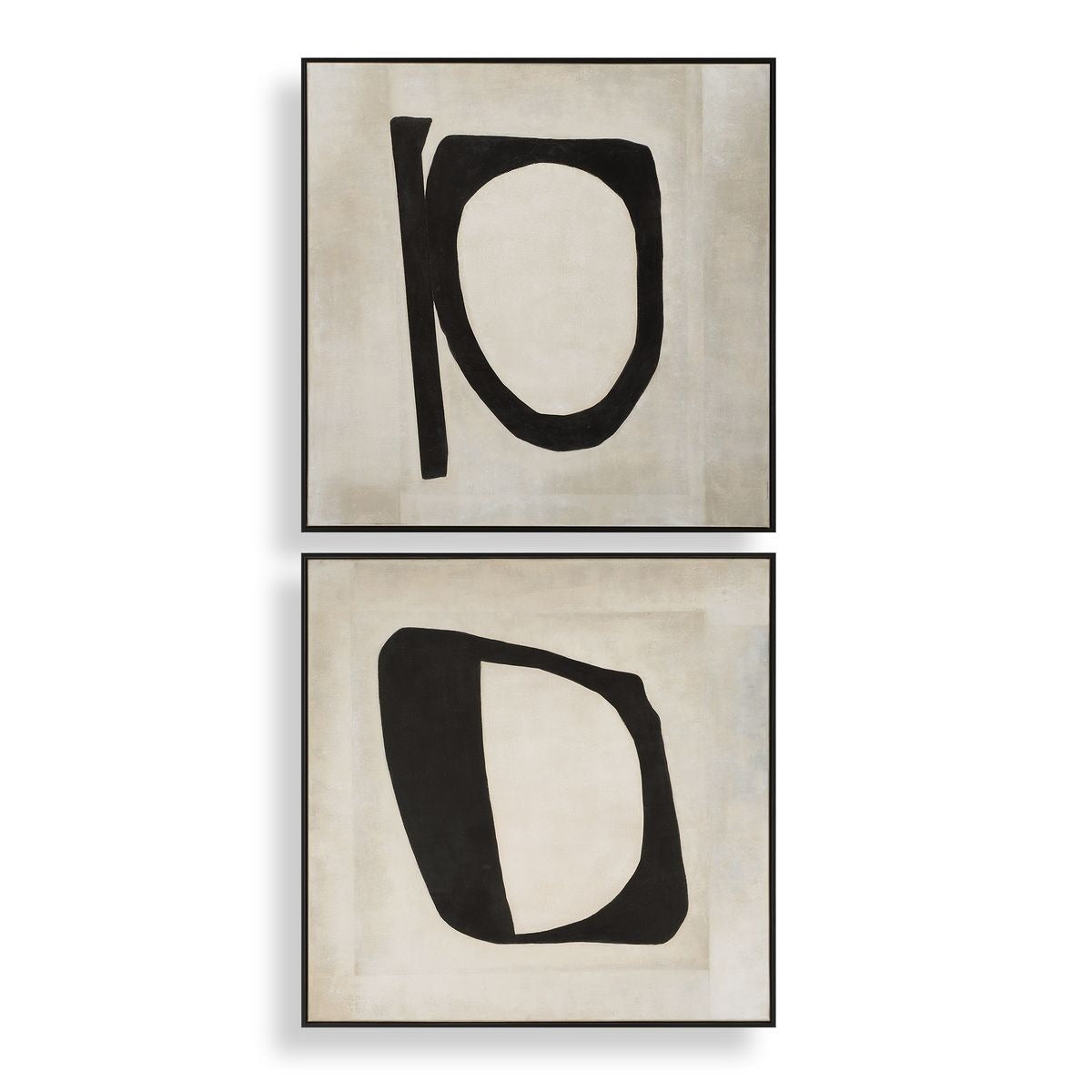 Characters Abstract Art Set of 2