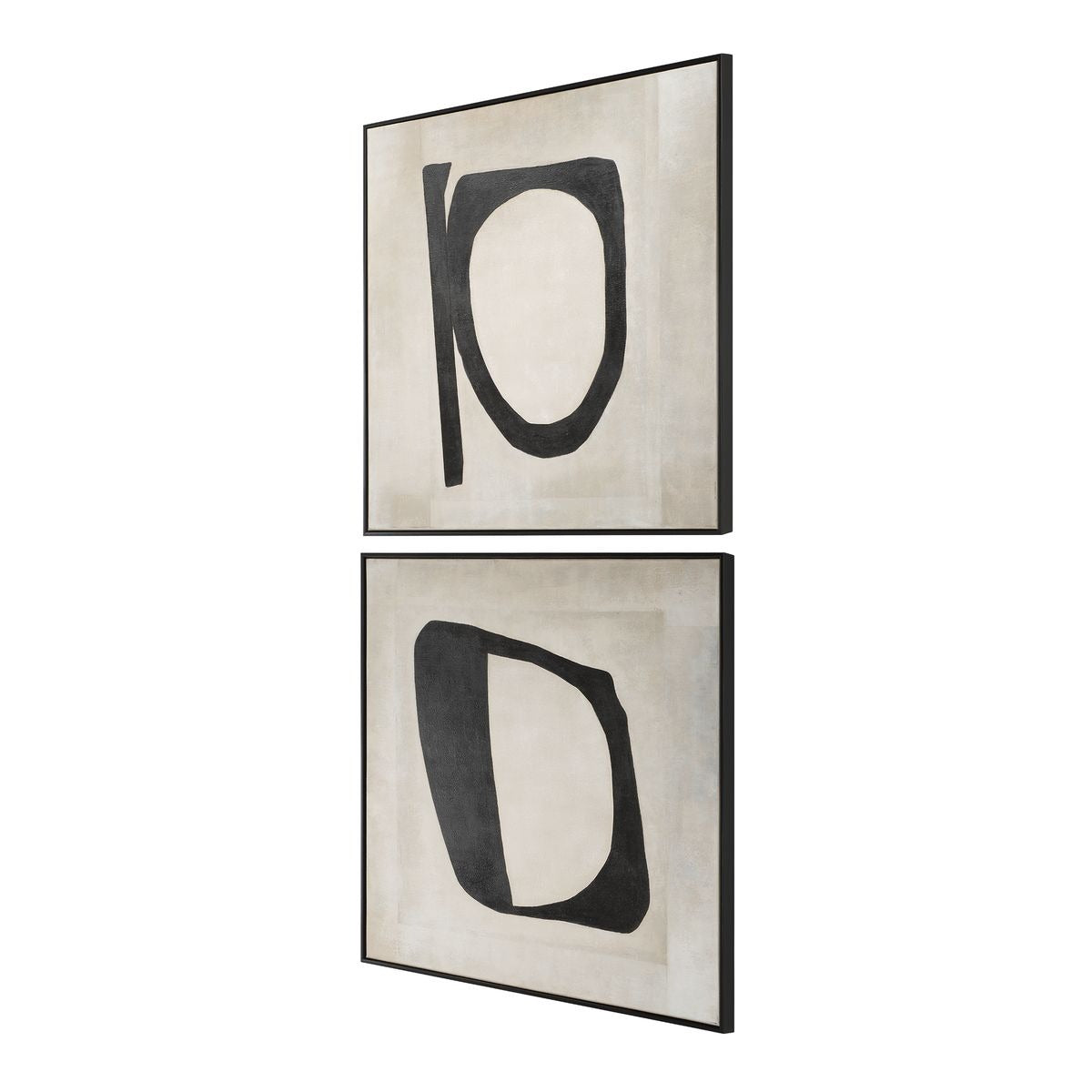 Uttermost Characters Abstract Art Set of 2