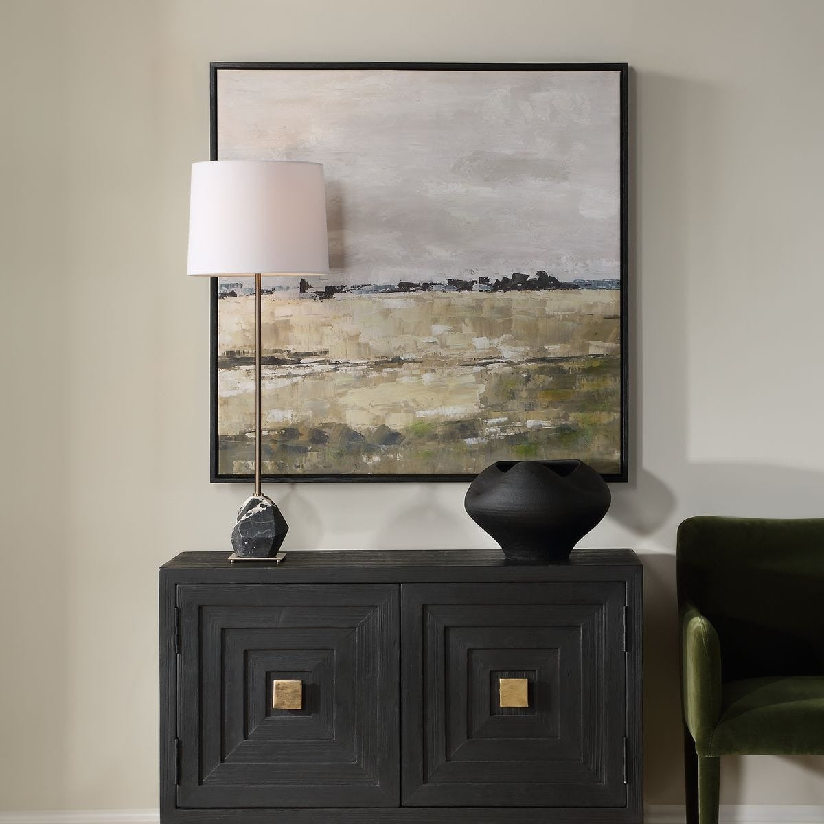 Uttermost Fragment Hand Painted Landscape Art