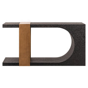 Richmond Interiors  Bazel Console Table in Black/Gold  Nicholas John Interiors