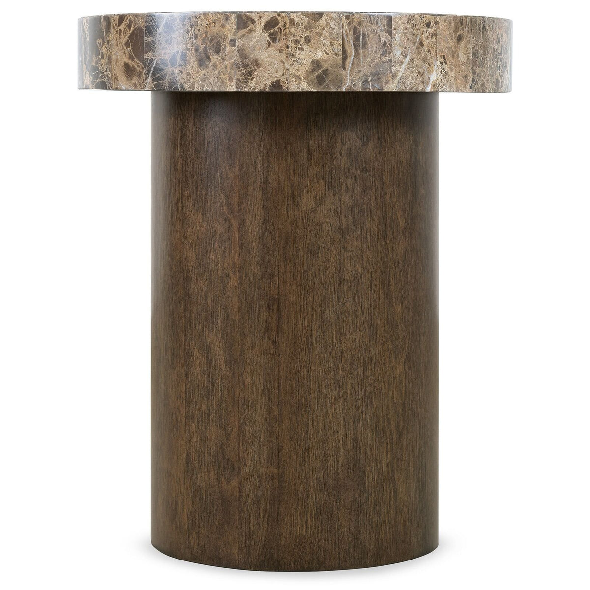 Hooker Furniture Fusion Round Dark Stone Side Table