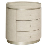 Hooker Furniture Coastal Breeze 3 Drawer Oval Bedside Table