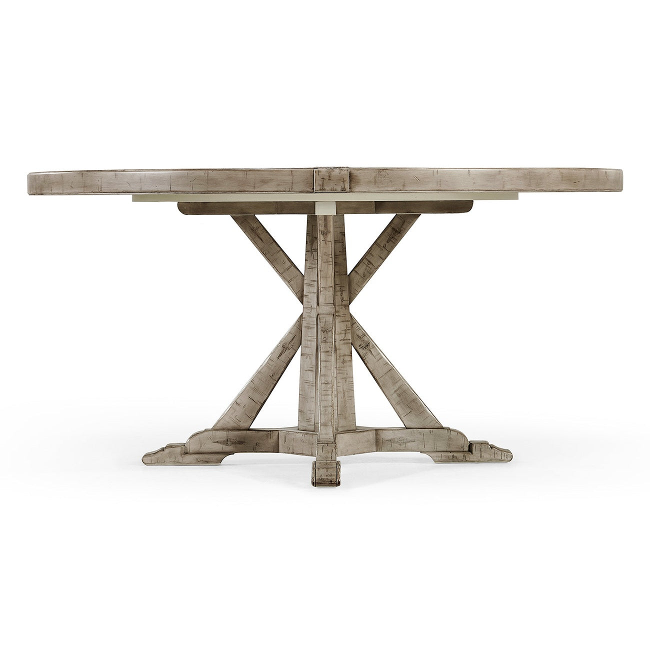 Jonathan Charles 60" Circular Dining Table in Rustic Grey