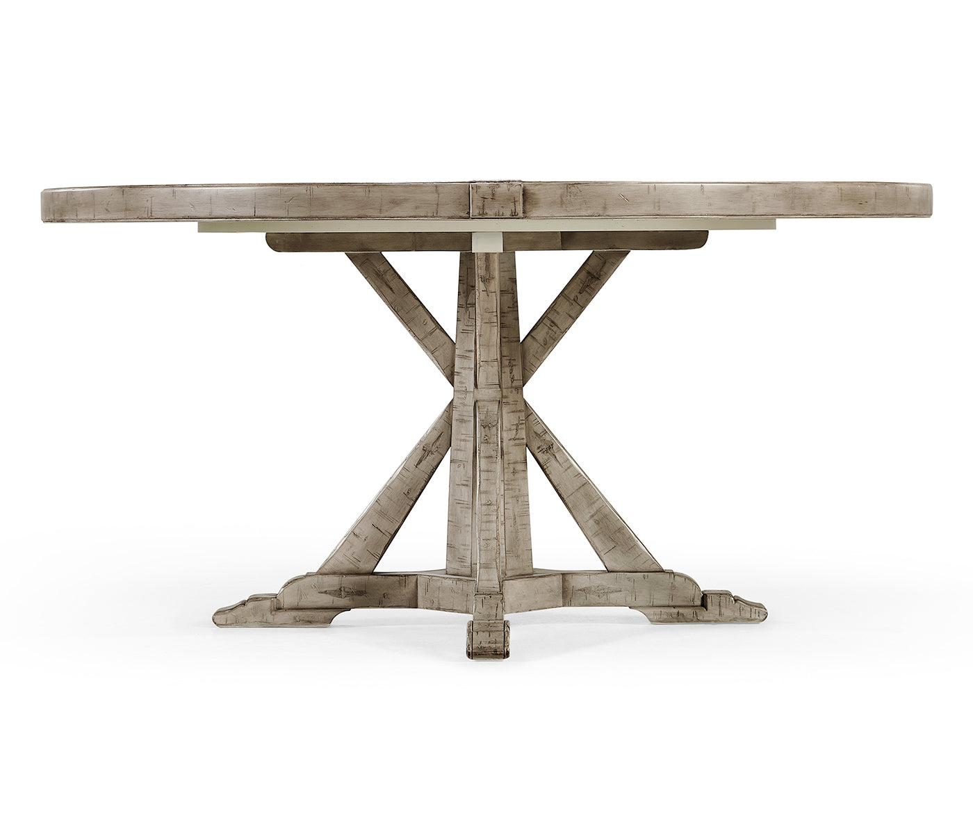 Jonathan Charles 60" Circular Dining Table in Rustic Grey