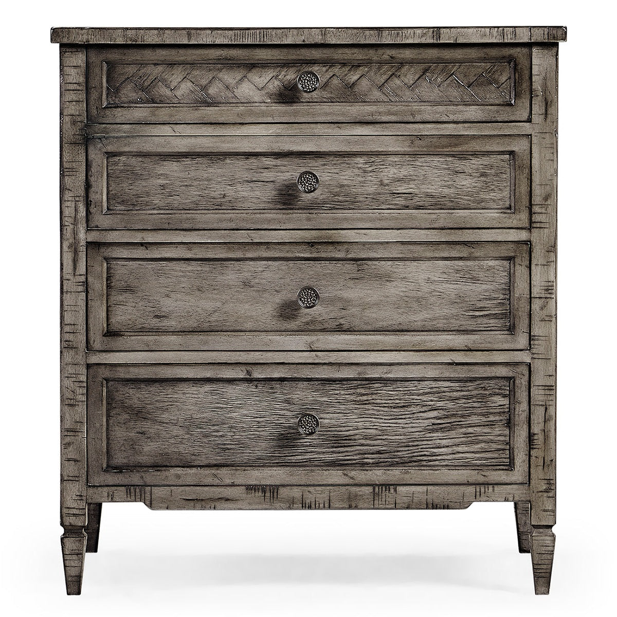Jonathan Charles Small Chest of Drawers Rustic in Antique Dark Grey