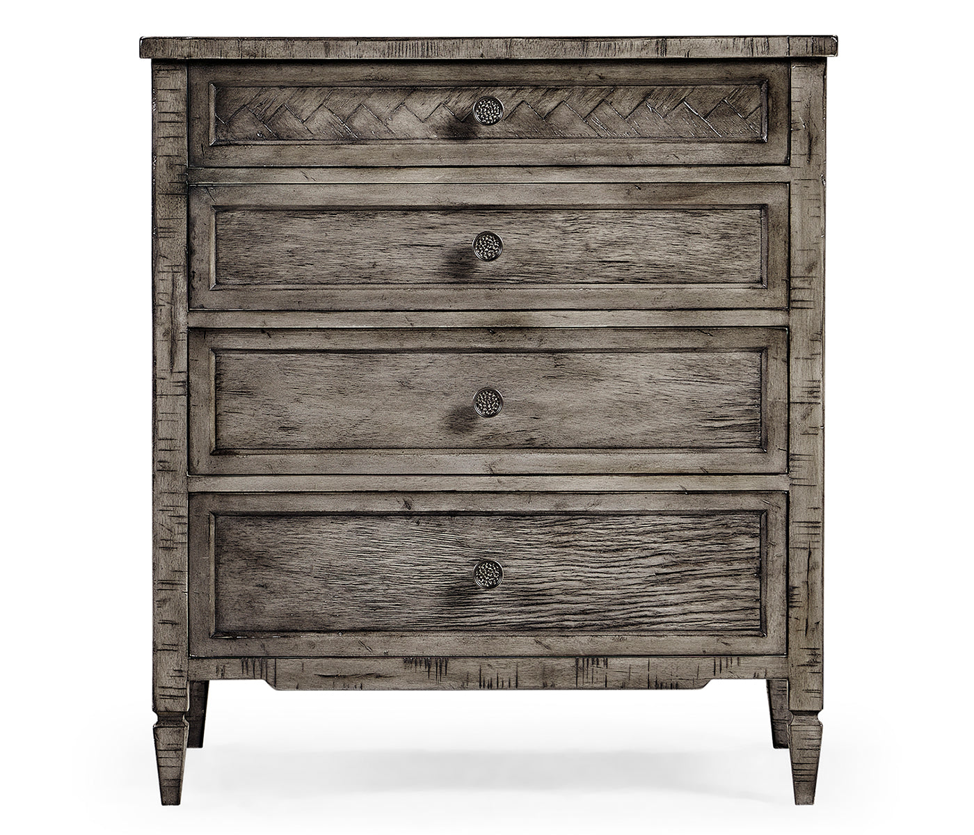 Jonathan Charles Small Chest of Drawers Rustic in Antique Dark Grey
