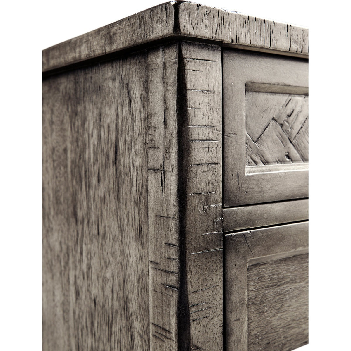 Jonathan Charles Small Chest of Drawers Rustic in Antique Dark Grey