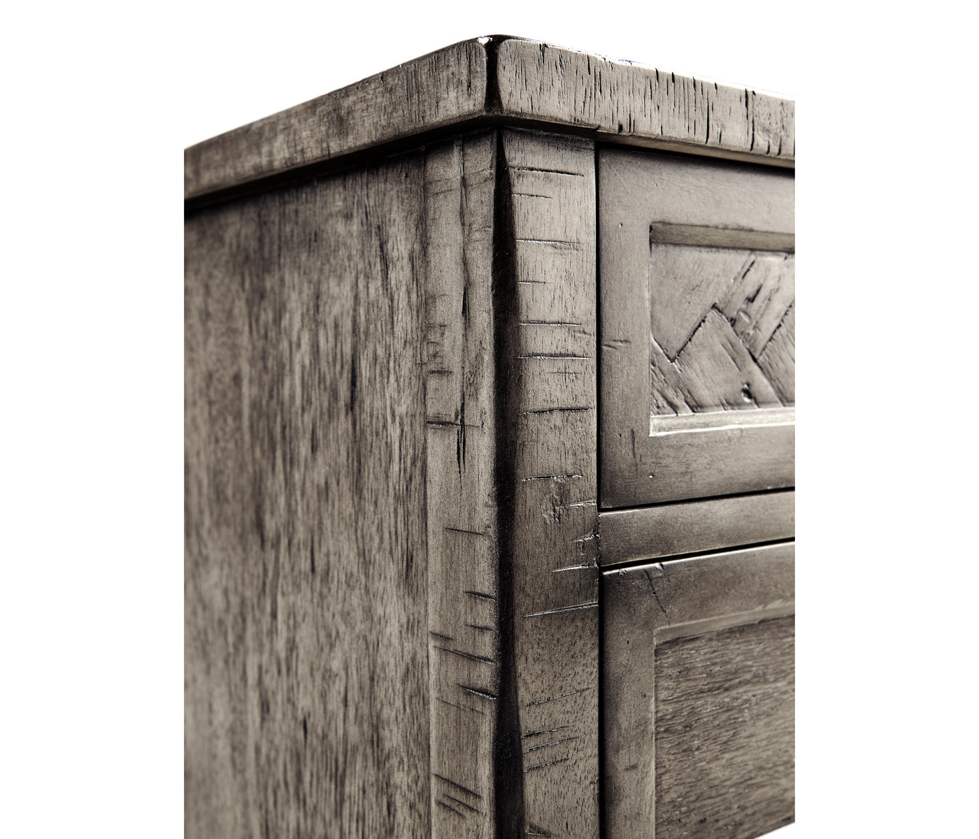 Jonathan Charles Small Chest of Drawers Rustic in Antique Dark Grey