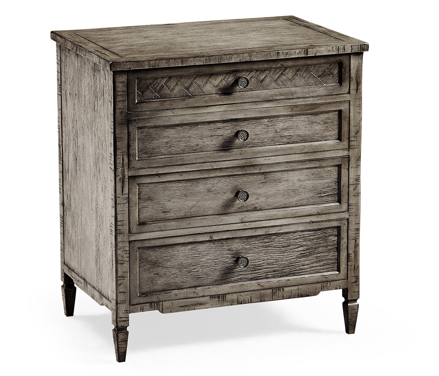 Jonathan Charles Small Chest of Drawers Rustic in Antique Dark Grey