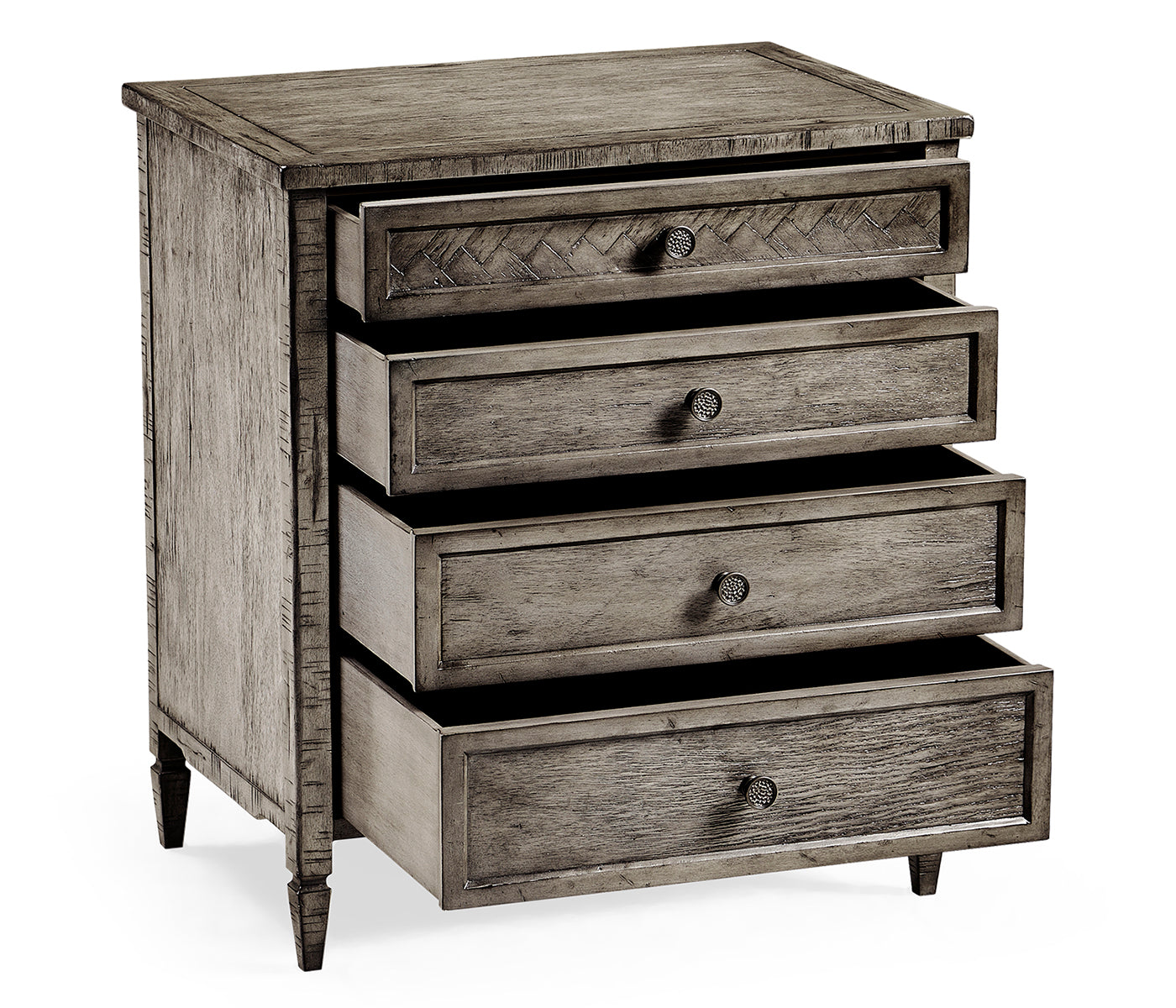 Jonathan Charles Small Chest of Drawers Rustic in Antique Dark Grey