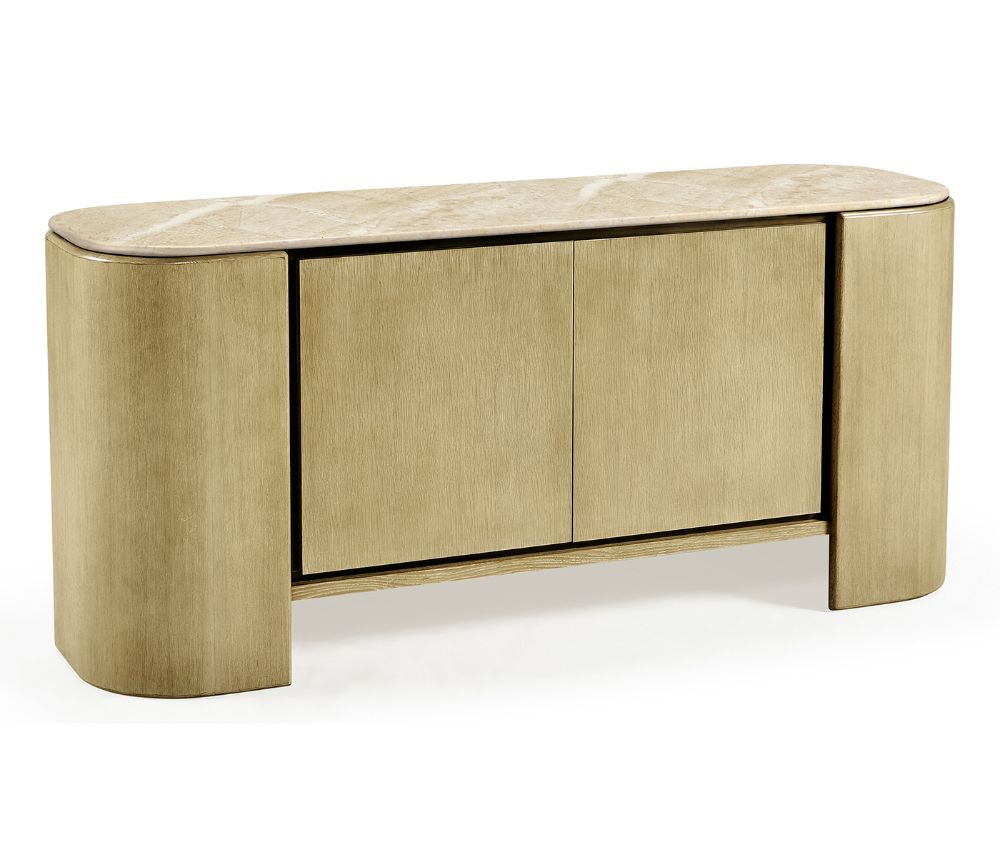 Jonathan Charles Cambrio Credenza with Faux Marble Top