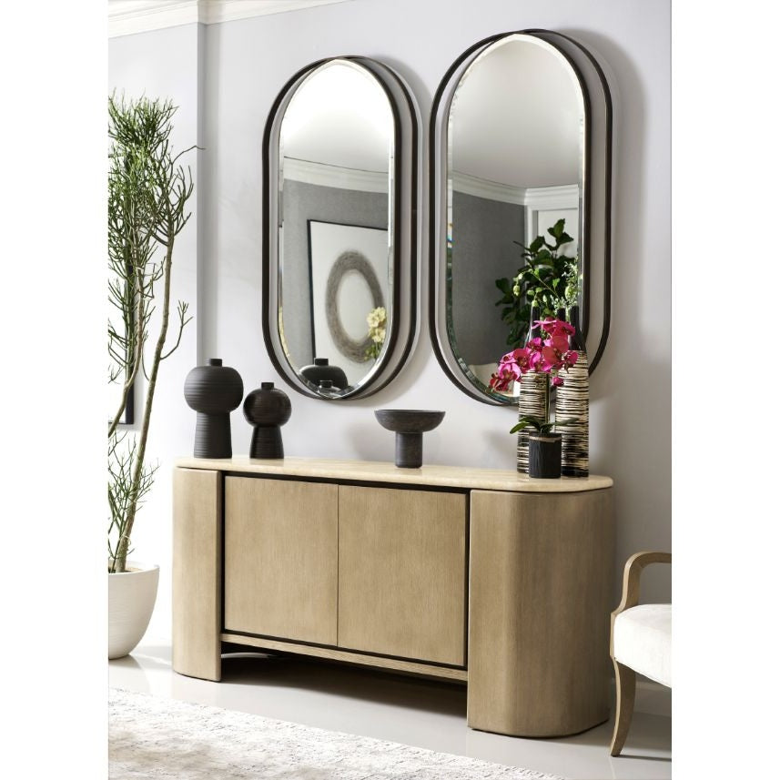 Jonathan Charles Cambrio Credenza with Faux Marble Top