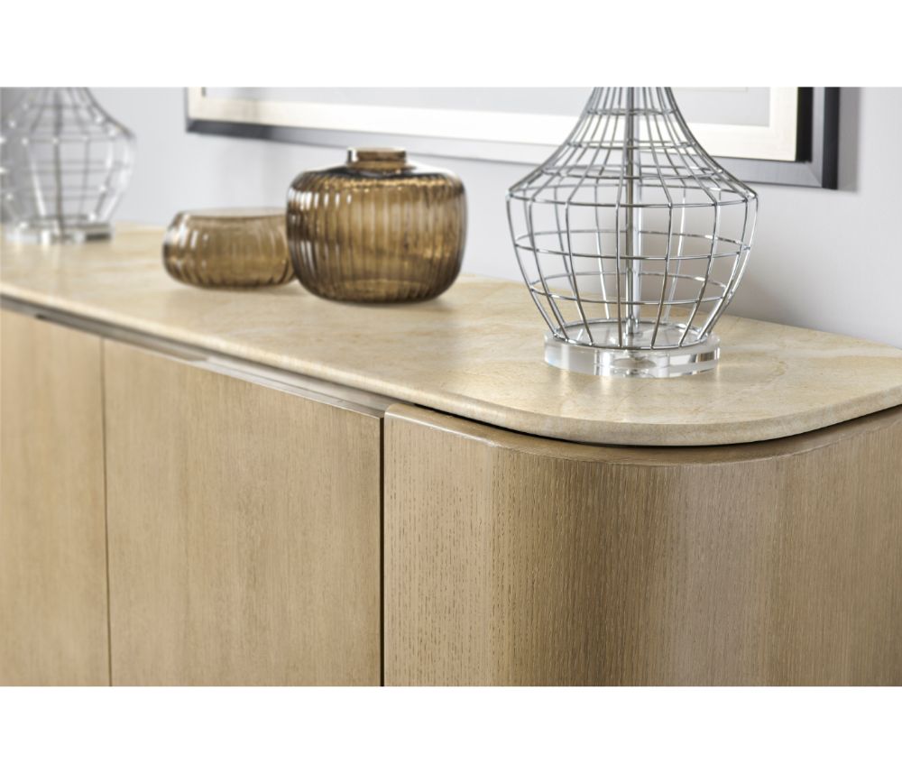 Jonathan Charles Cambrio Credenza with Faux Marble Top