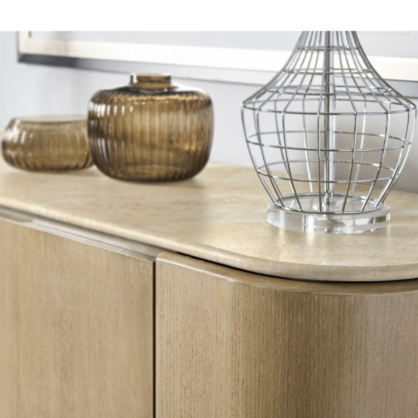 Jonathan Charles Cambrio Credenza with Faux Marble Top