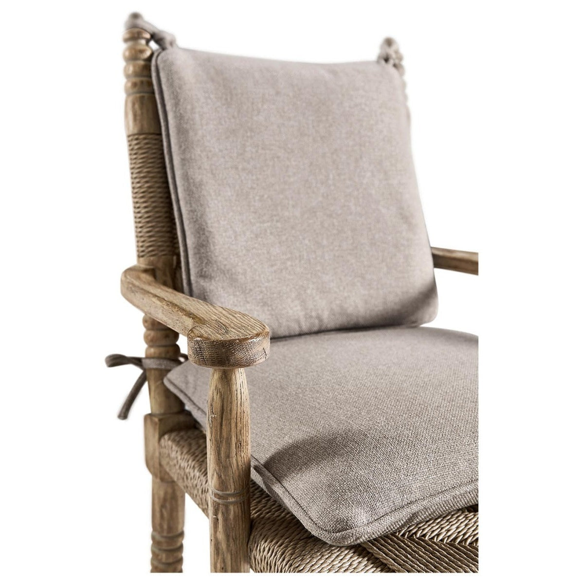Jonathan Charles Sagehill Rush Seat Arm Dining Chair