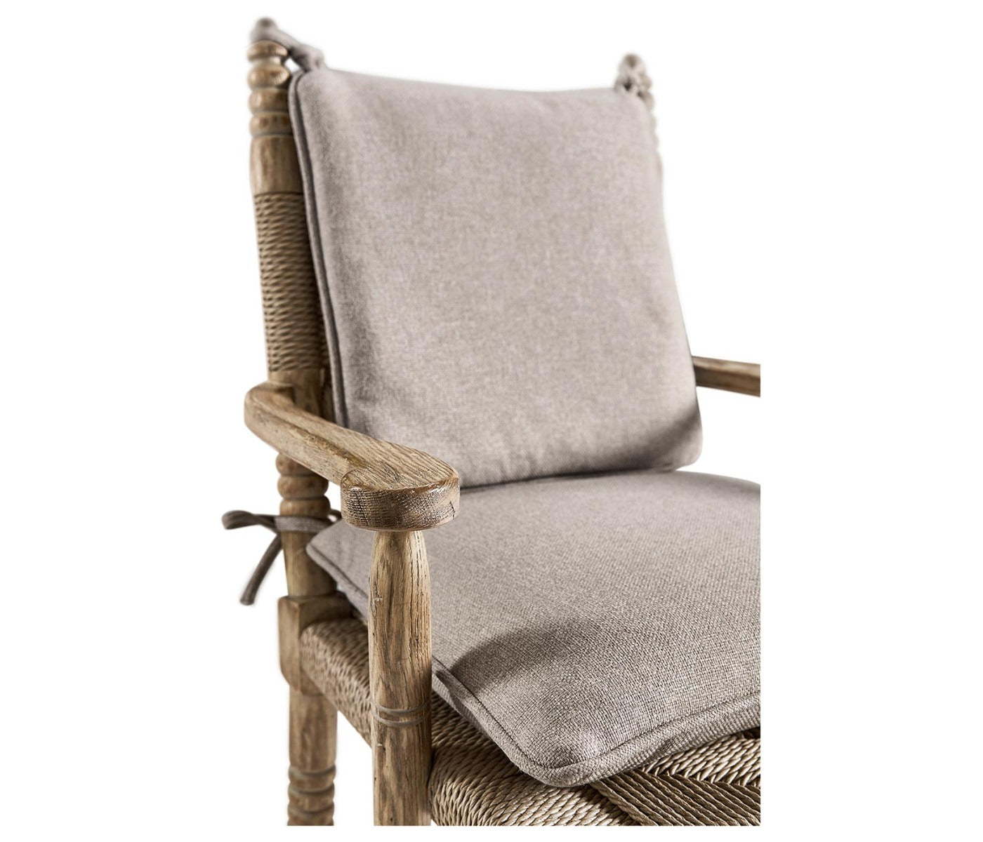 Jonathan Charles Sagehill Rush Seat Arm Dining Chair