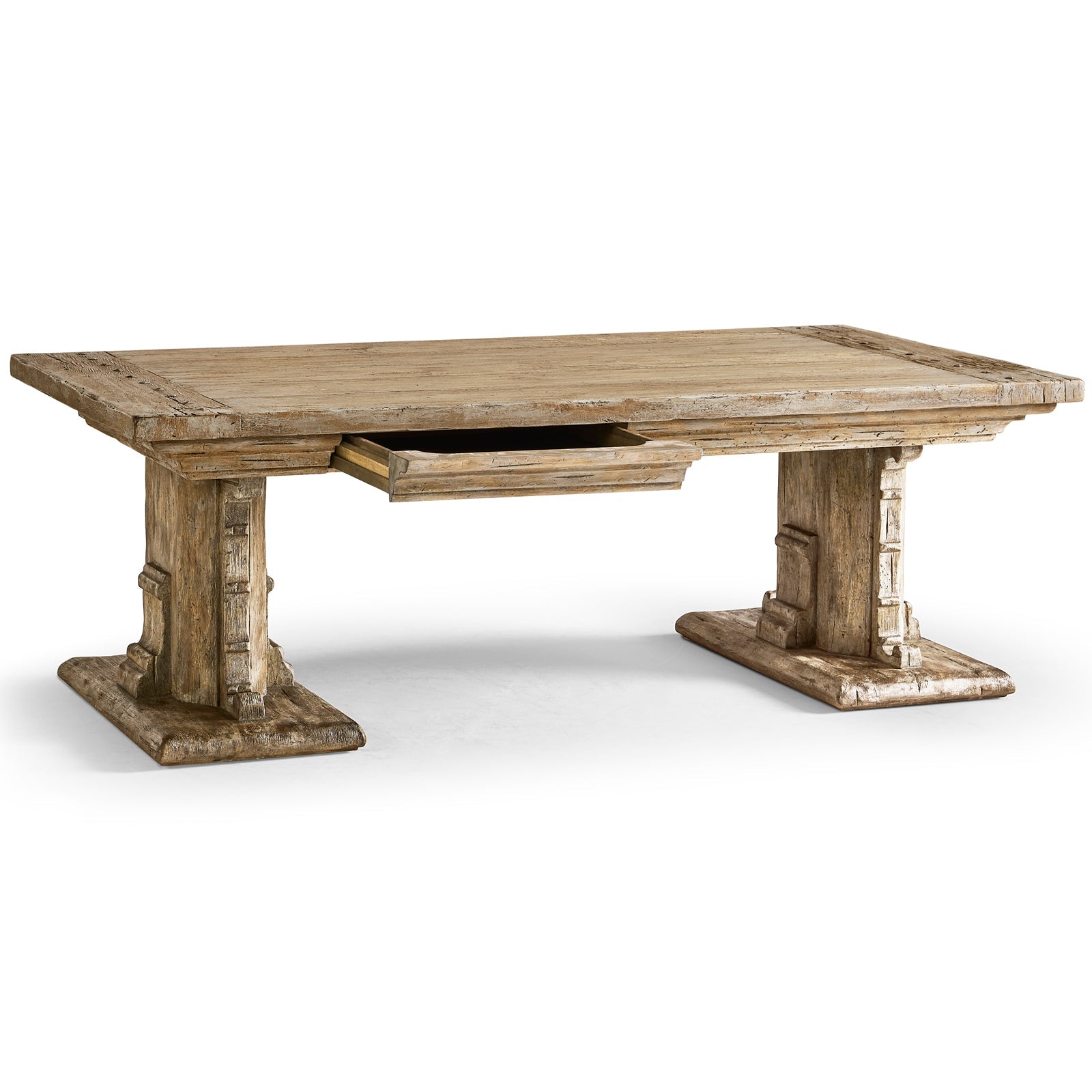 Jonathan Charles Caldera Pedestal-Base Coffee Table