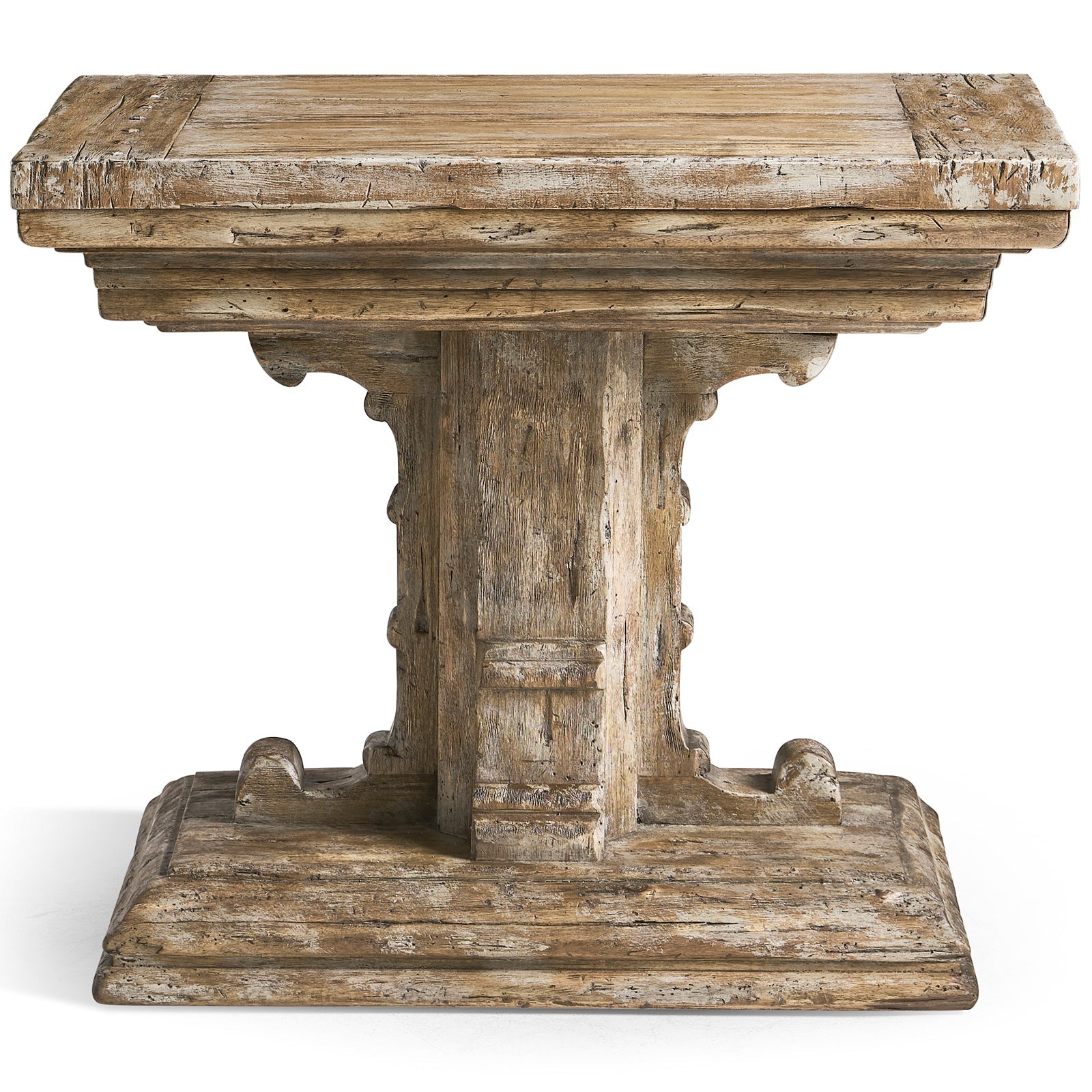 Jonathan Charles Caldera Pedestal-Base Side Table