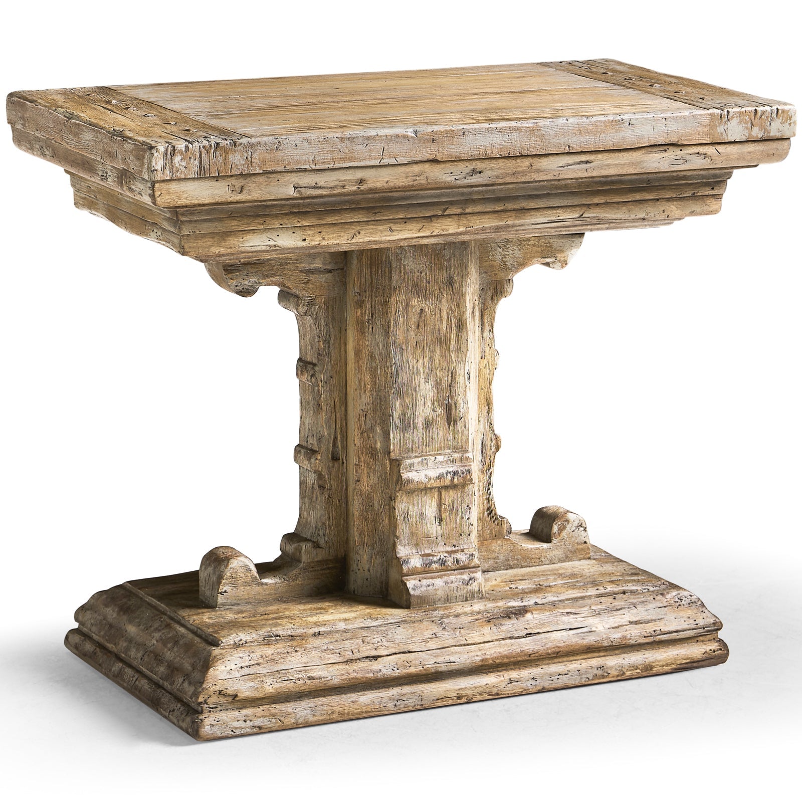 Jonathan Charles Caldera Pedestal-Base Side Table